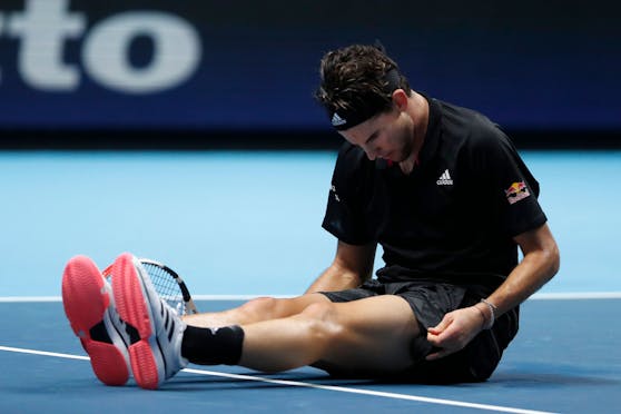 Thiem ging kurzfristig zu Boden.