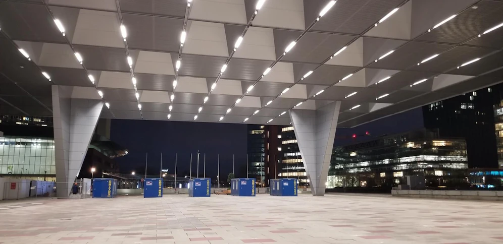 Die Teststraße wird derzeit vorbereitet.
