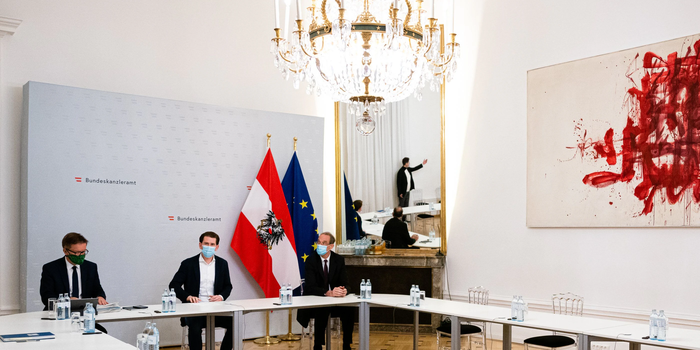 Sebastian Kurz, Rudolf Anschober, Heinz Faßmann
