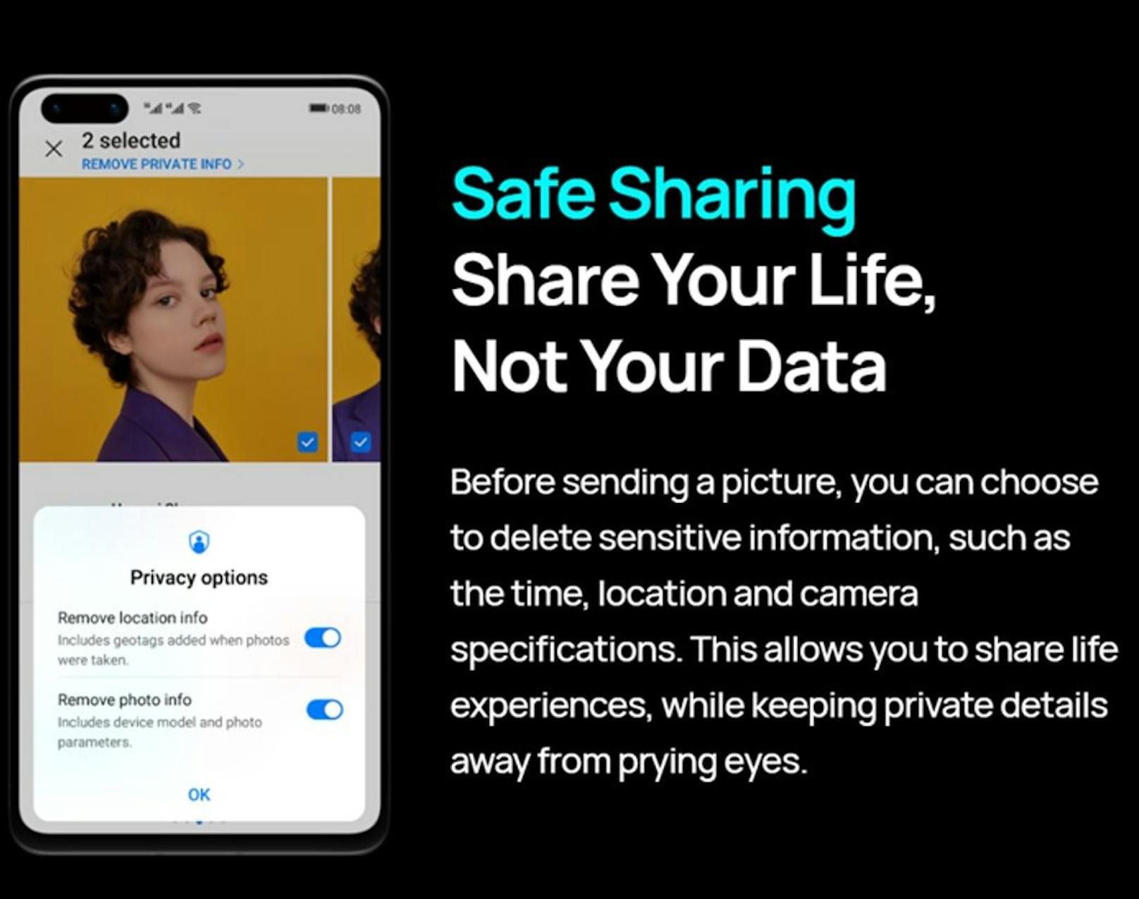Huawei arbeitet unermüdlich daran, die Privatsphäre seiner Nutzer bestmöglich zu schützen.