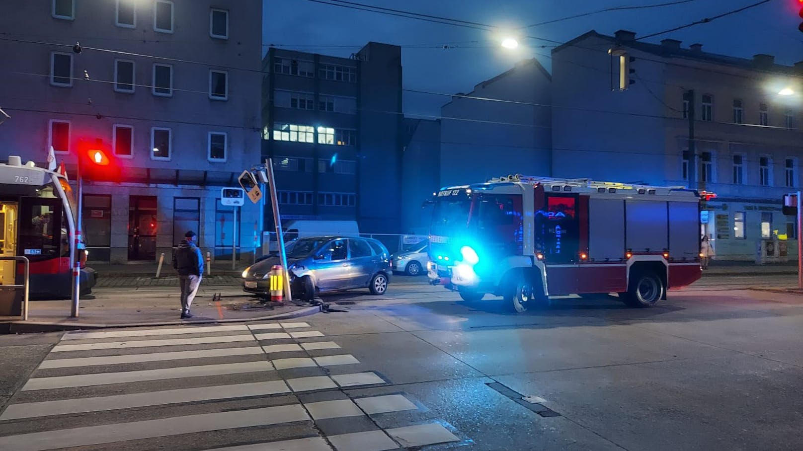 Unfall in Wien-Simmering