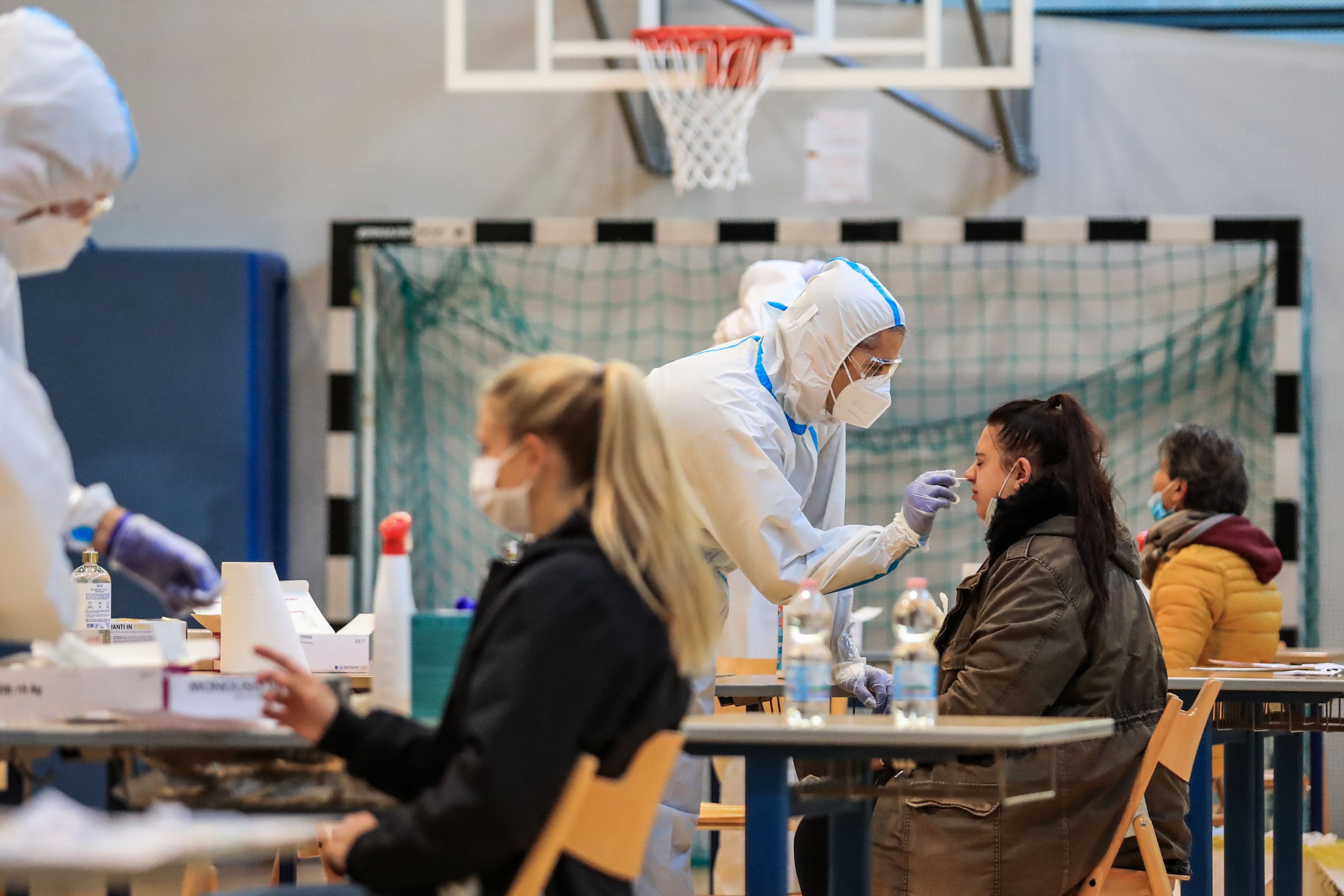 Großer Andrang bei den Massentests in Bozen