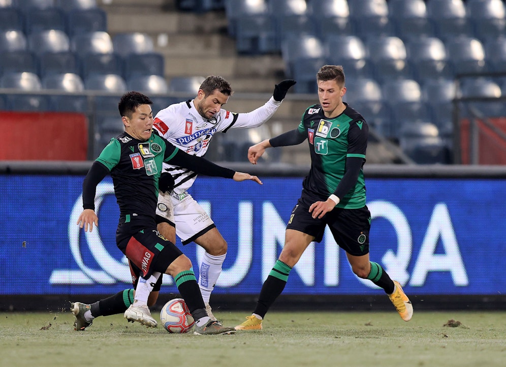 Torschütze Andreas Kuen gegen Wacker Innsbruck. 