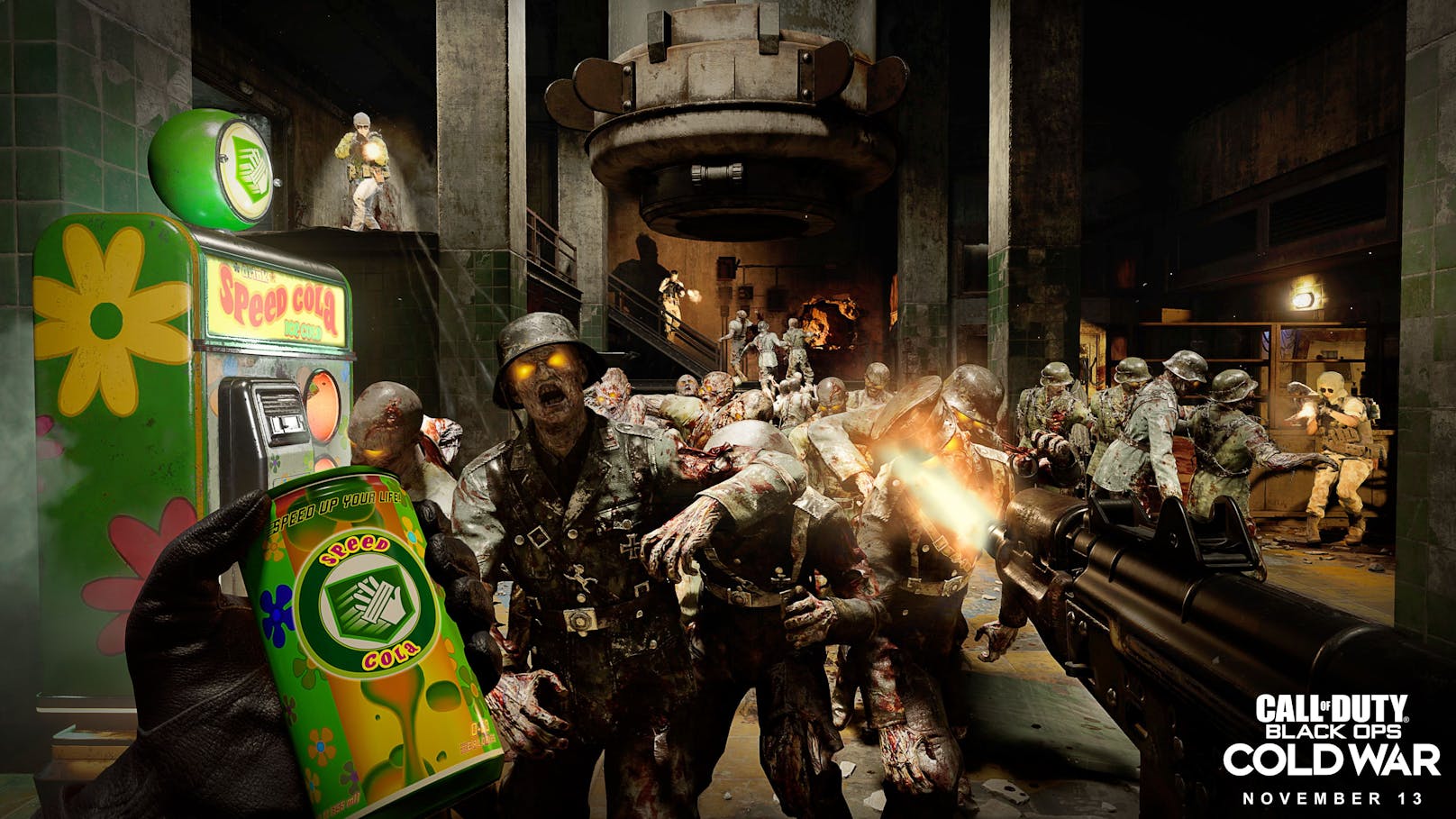 In das Spiel verpackt haben die Entwickler auch wieder einen Zombie-Modus. In diesem geht es härter und schneller zur Sache als in jedem anderen "Call of Duty" bisher.