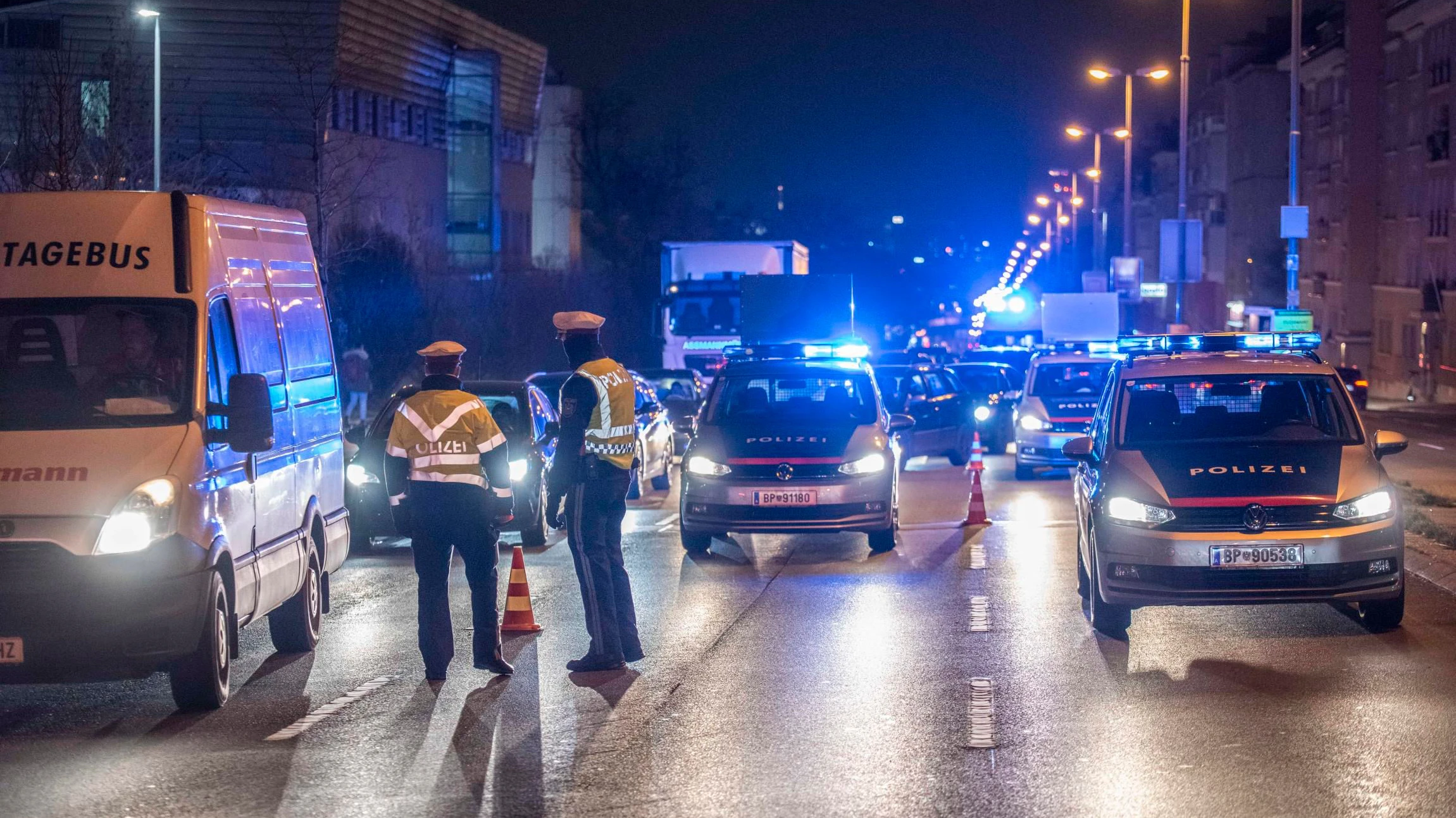 Verkehrskontrollen der Wiener Polizei. Symbolbild
