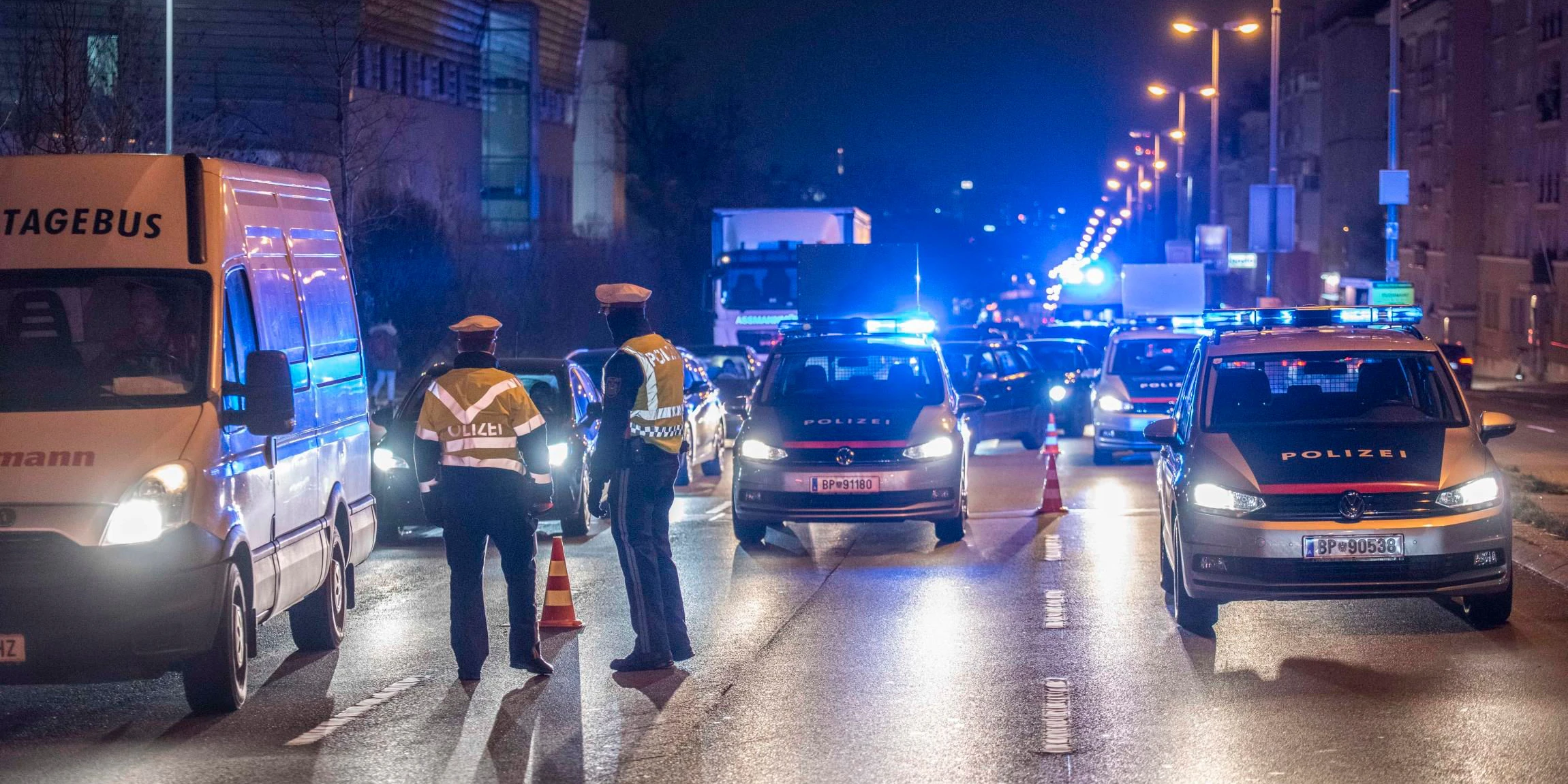 Verkehrskontrollen der Wiener Polizei. Symbolbild