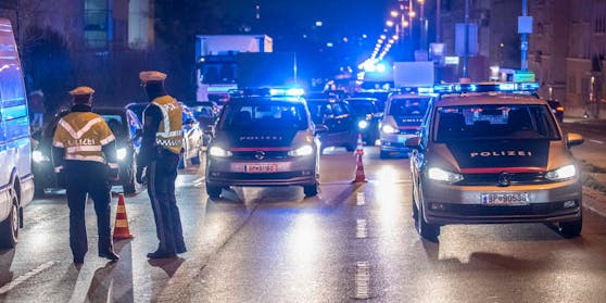 Eine Verkehrskontrolle in Wien