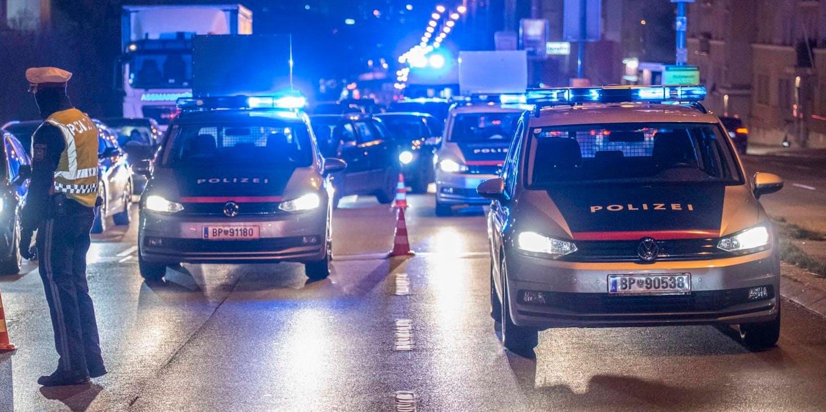 Verkehrskontrollen der Wiener Polizei.