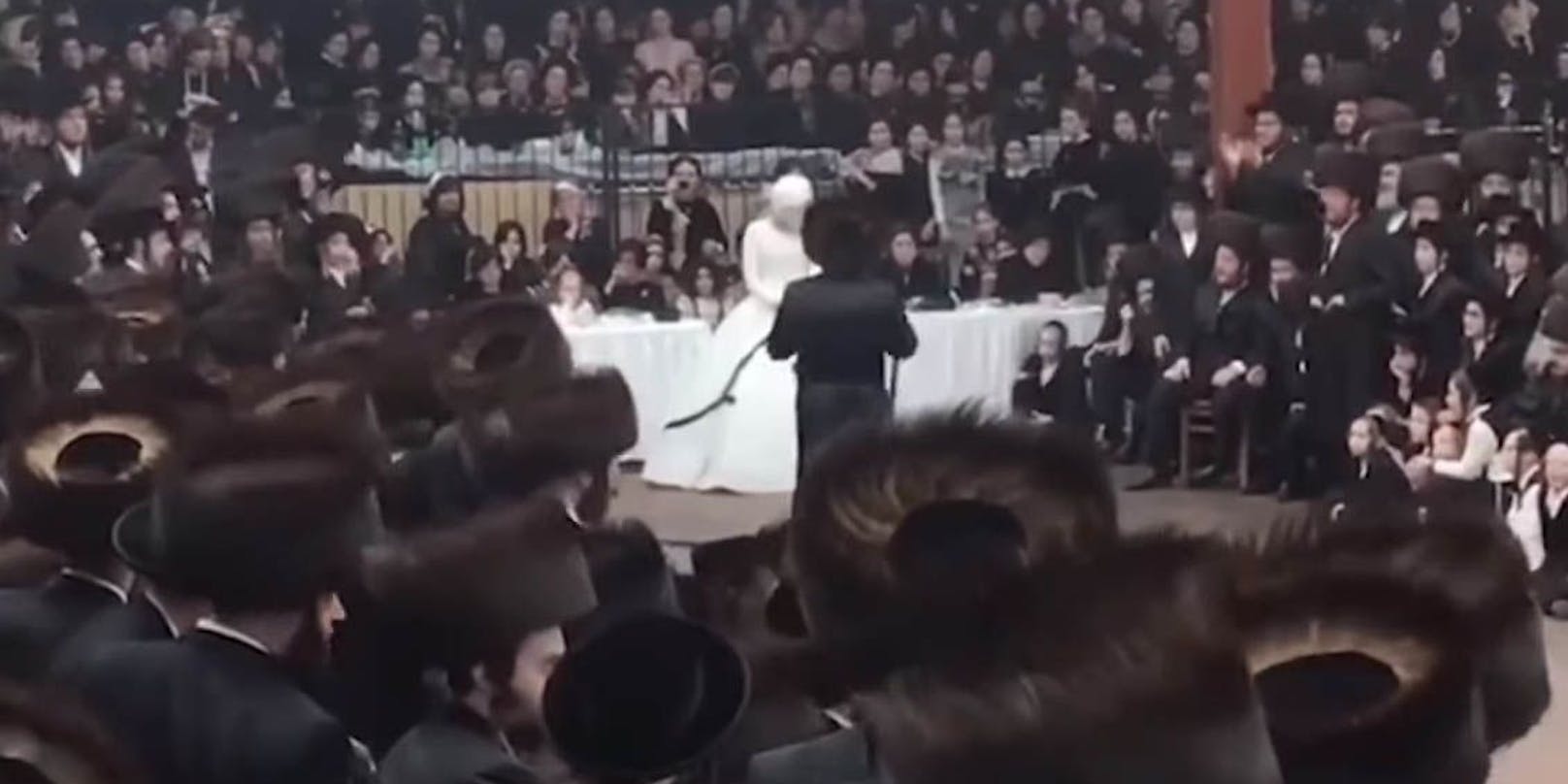 Das Video der Hochzeit in der Synagoge macht in den sozialen Medien die Runde.