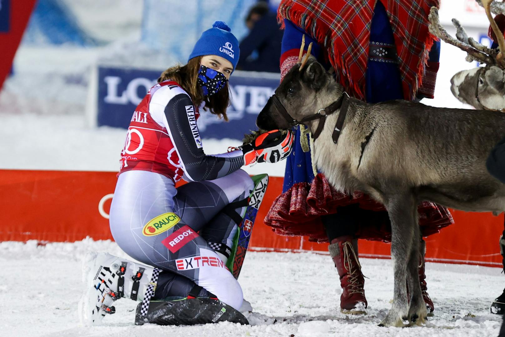 Den Sieg und damit das Rentier staubte Petra Vlhova ab.