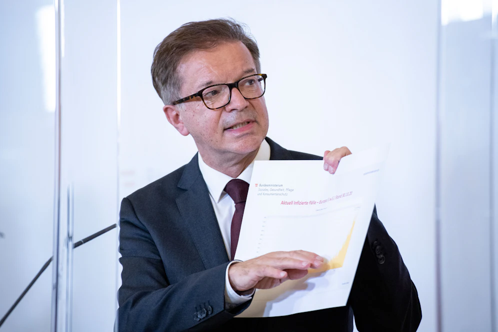Gesundheitsminister Rudi Anschober (Grüne).