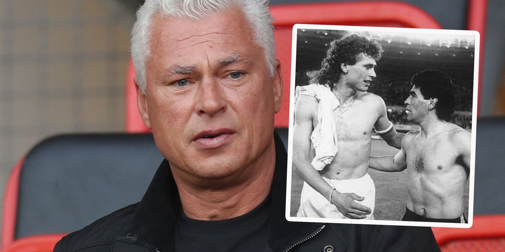 Toni Polster und Diego Maradona
