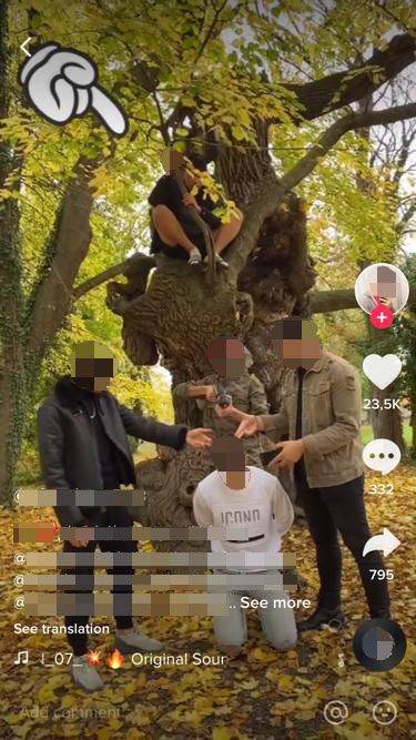 Die Hinrichtungsszene des Videos