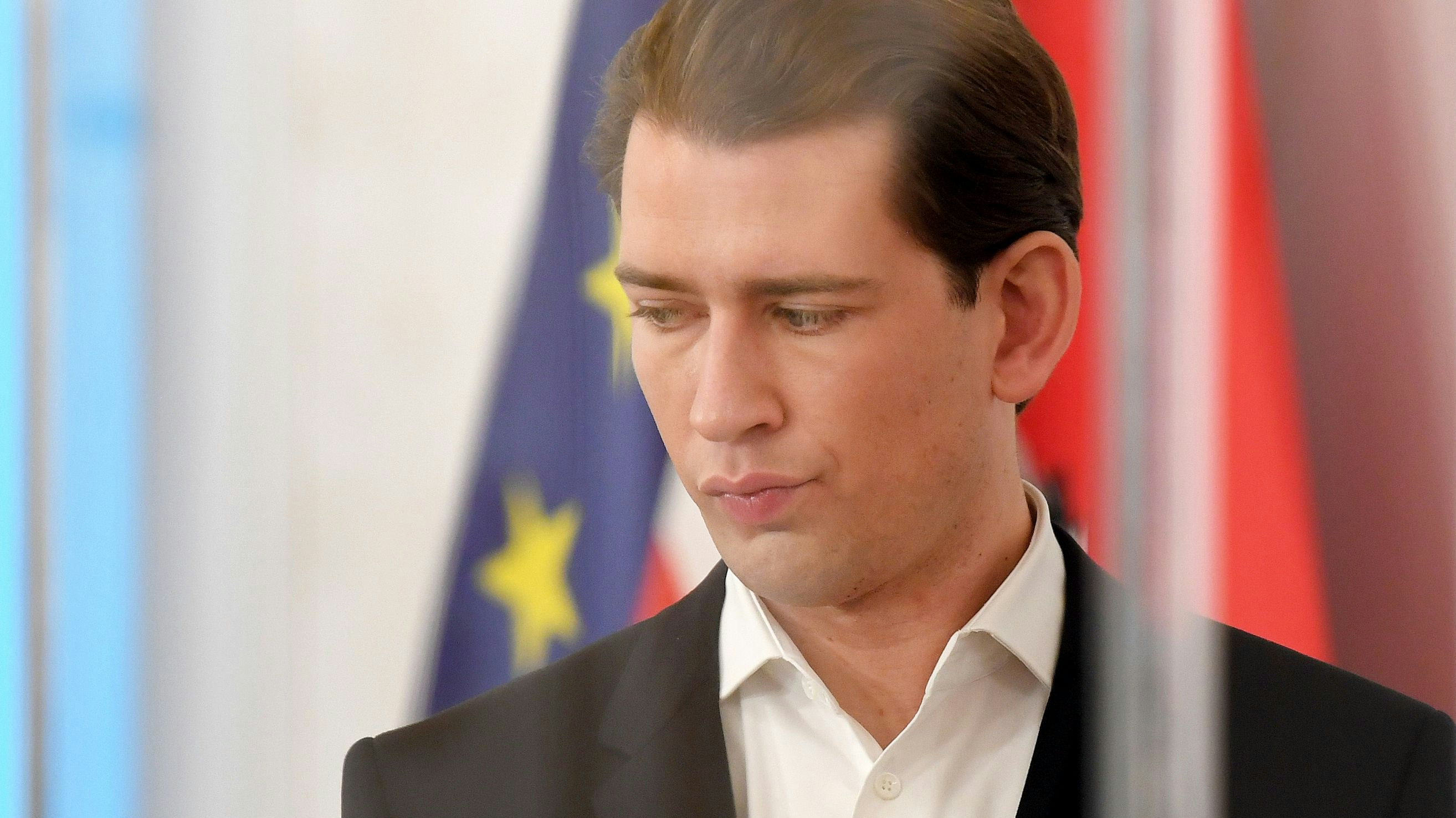 Bundeskanzler Sebastian Kurz (ÖVP) während des Pressefoyers nach einer Sitzung des Ministerrates per Videokonferenz am Mittwoch, 25. November 2020, in Wien.