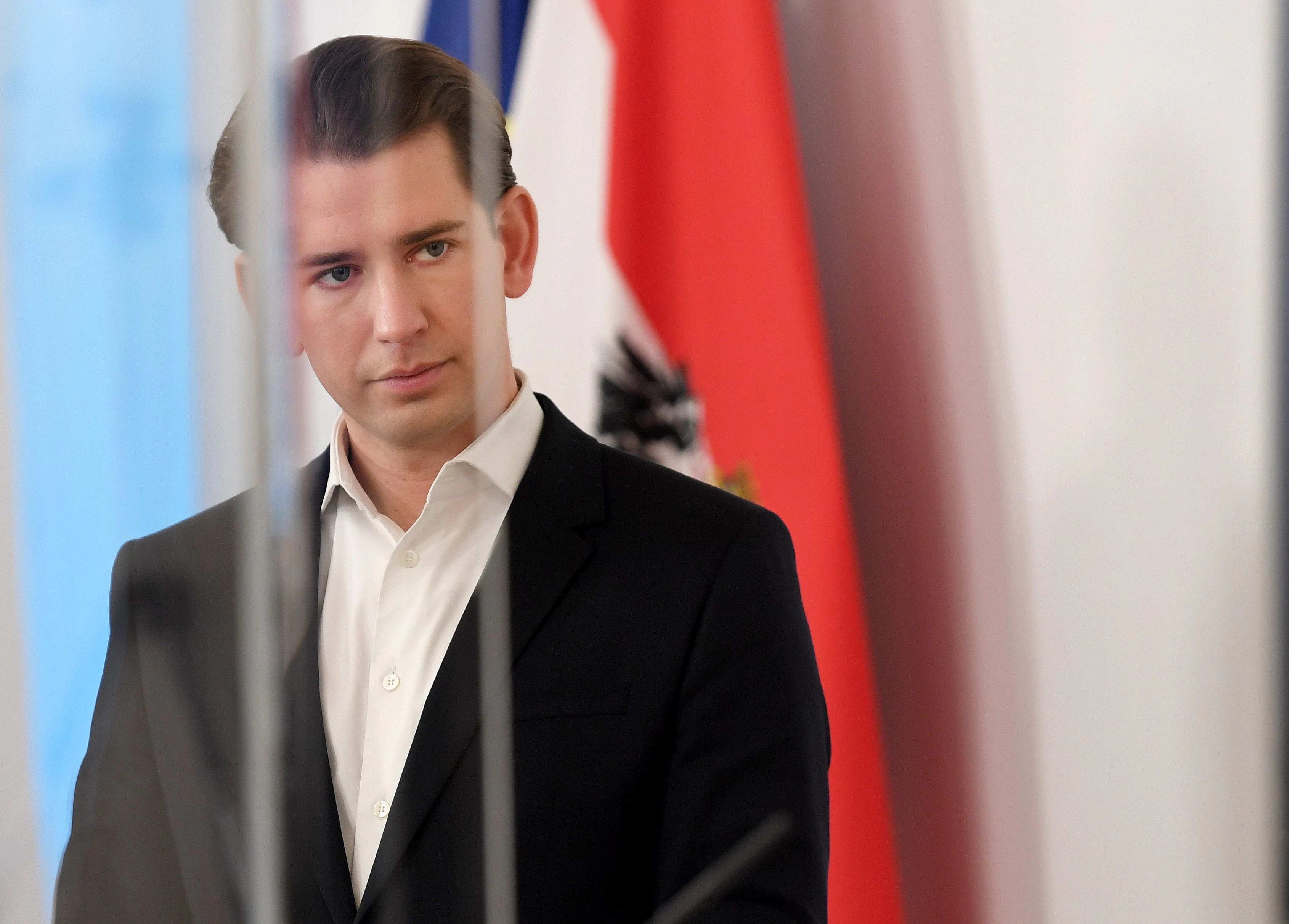 Bundeskanzler Sebastian Kurz (ÖVP) während des Pressefoyers nach einer Sitzung des Ministerrates per Videokonferenz am Mittwoch, 25. November 2020, in Wien.