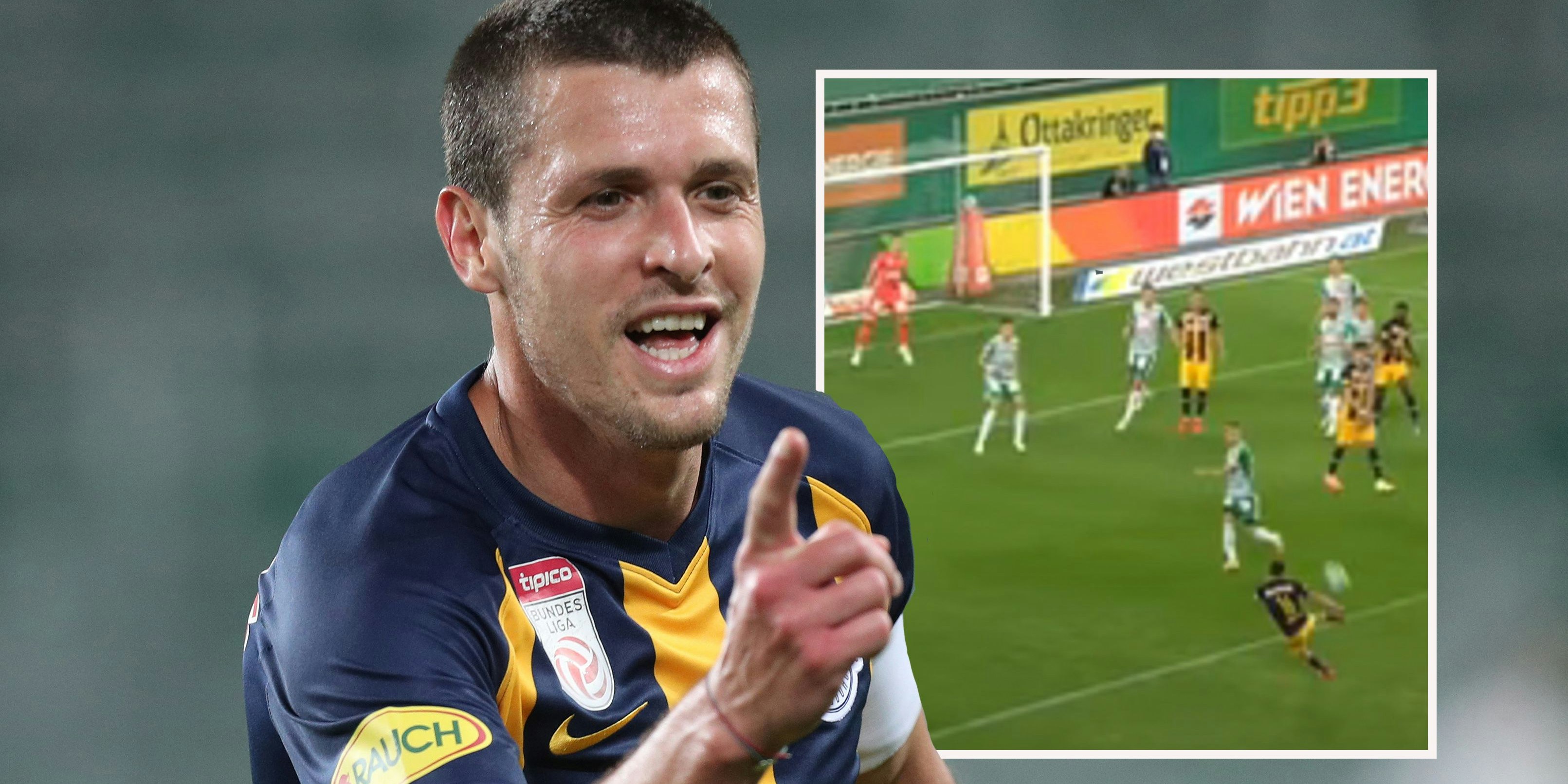 Zlatko Junuzovic versenkte gegen Rapid einen Volley.