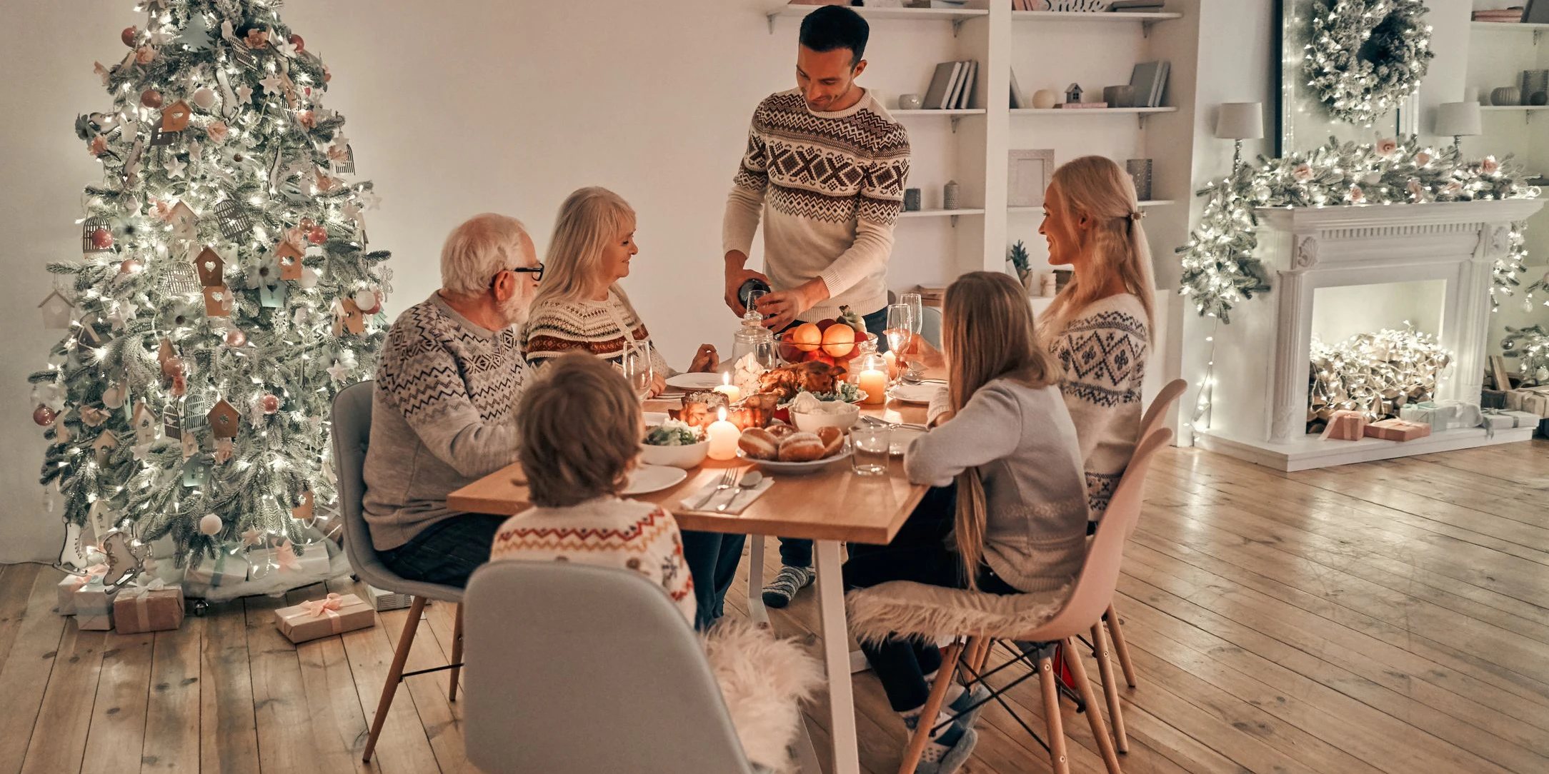 Es gibt drei mögliche Szenarien, die die Folge von Weihnachtsfeiern sein können. 