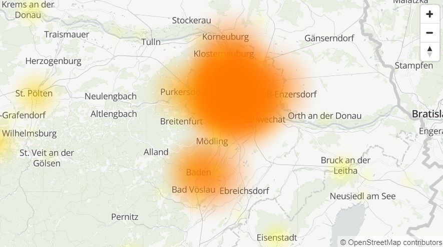 Die Störungkarte von HoT