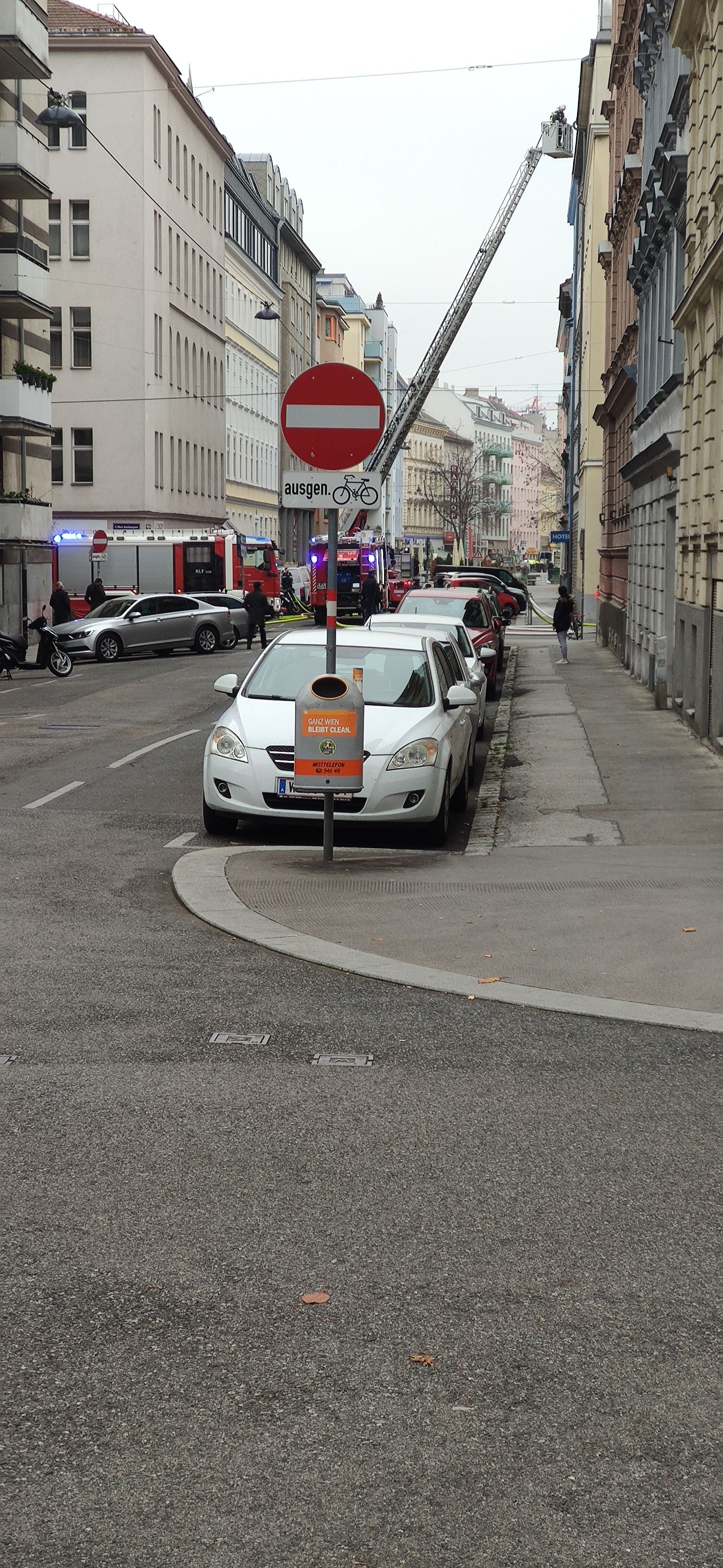 In Wien kam es zu einem Zimmerbrand.