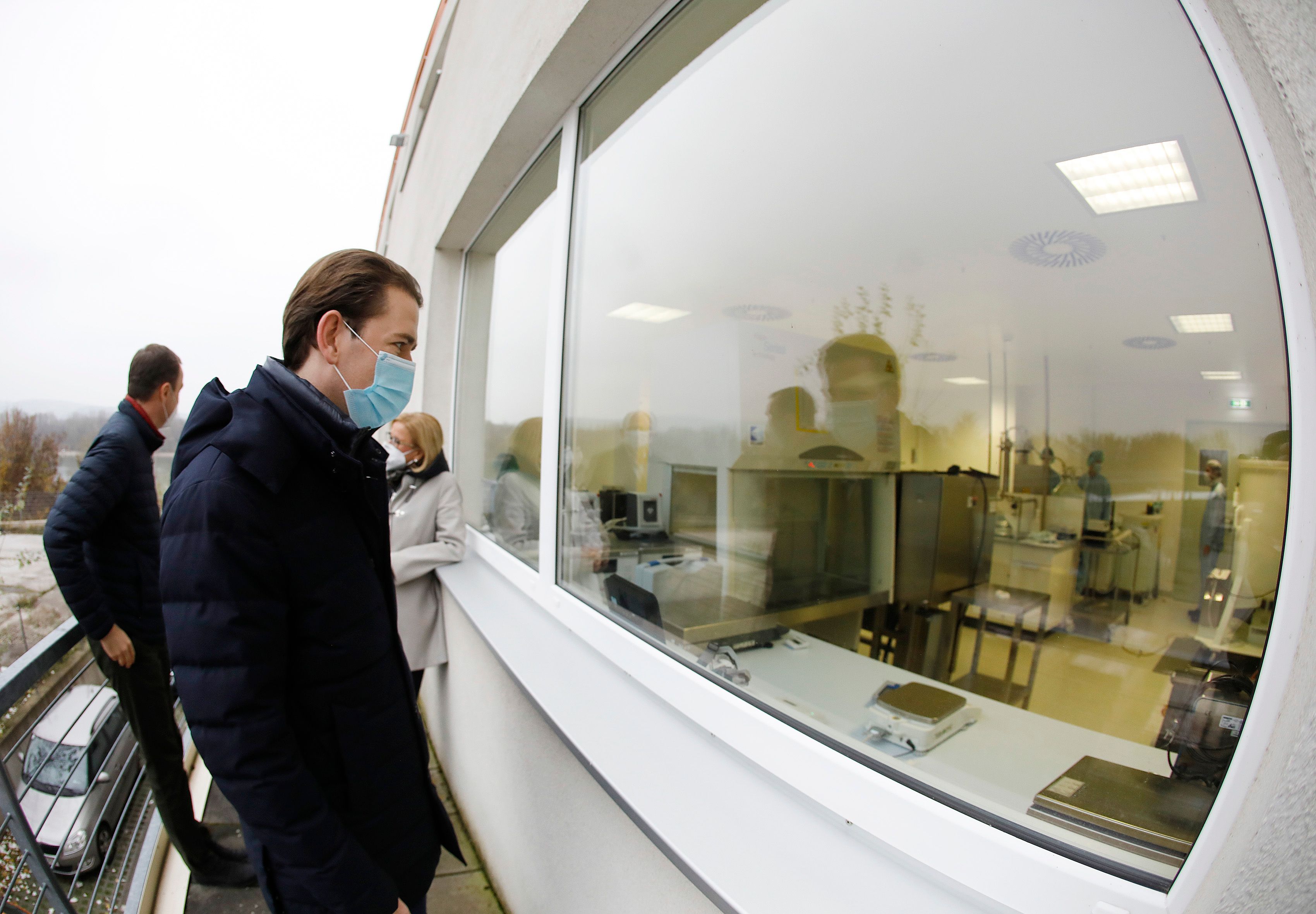 Sebastian Kurz beim Besuch der Einrichtung.