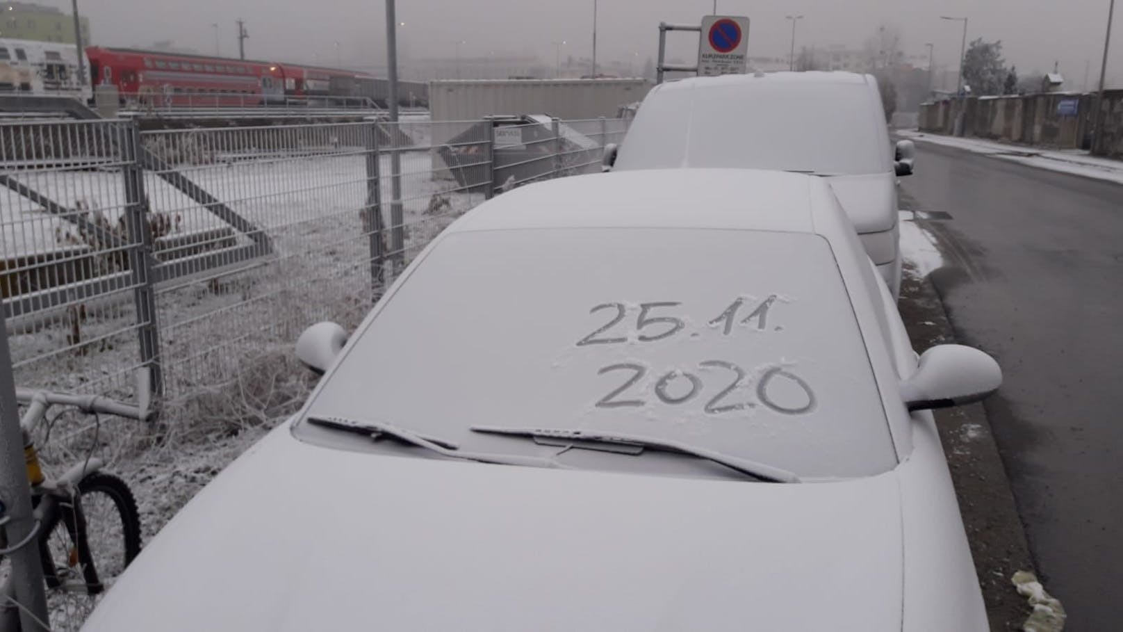 Schnee in Graz am Mittwoch, 25.11.2020