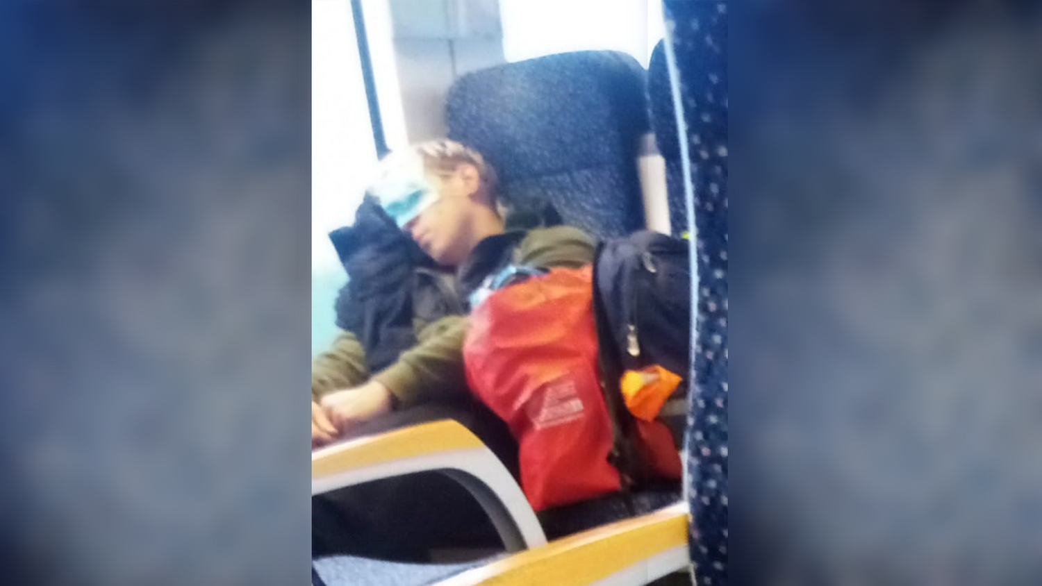 Dieser Mann fand eine andere Verwendung für seinen Mund-Nasen-Schutz