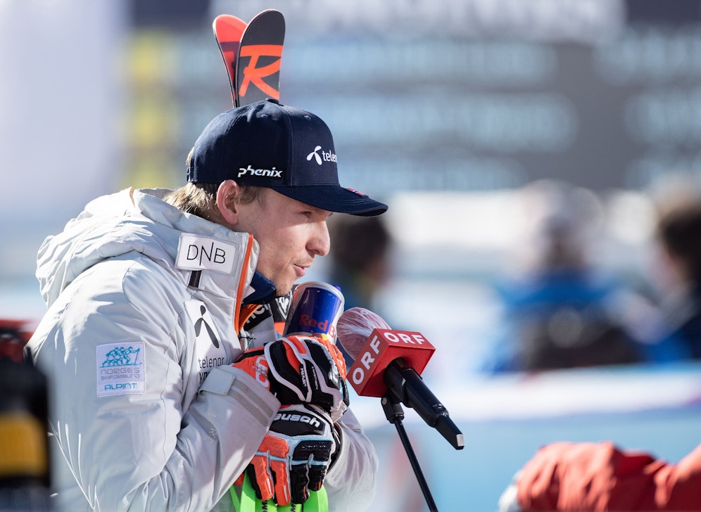 Henrik Kristoffersen legt Protest ein. 