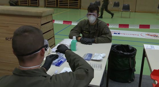 Das Bundesheer unterstützt bei der Durchführung der Massentests.