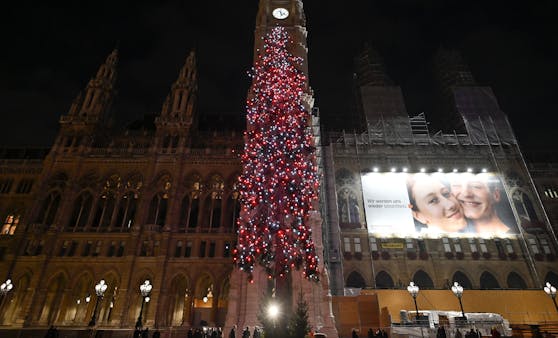 Per Knopfdruck wurden um 17 Uhr die 2.000 montierten LED-Lichter eingeschaltet.