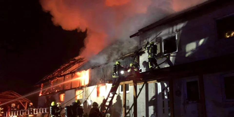 Bilder vom Brand in Wolfsgraben.
