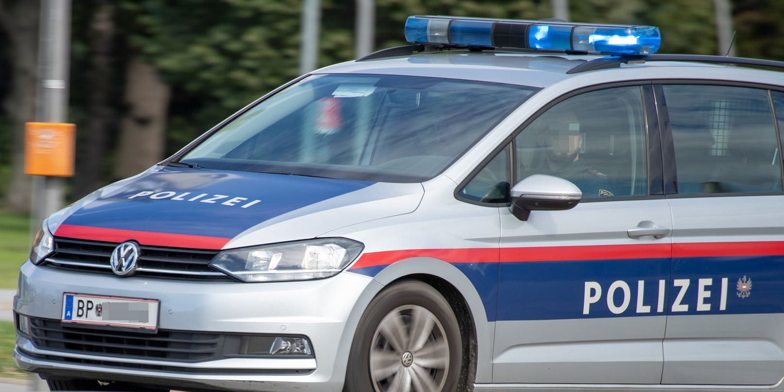 Wiener Polizeiauto im Einsatz
