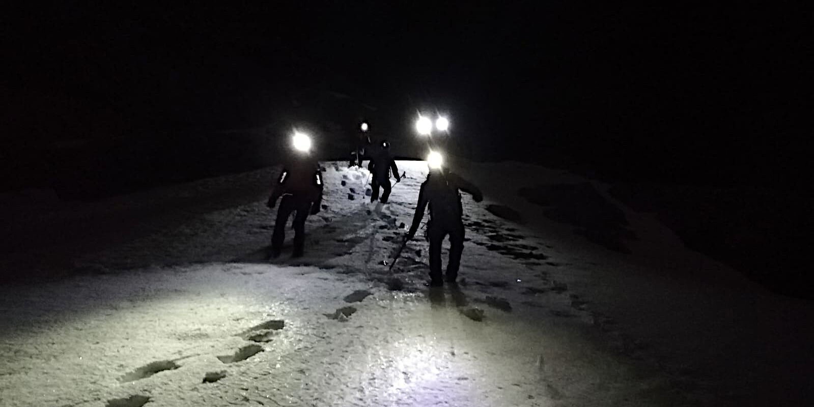 Über unwegsames Gelände verlief der Abstieg