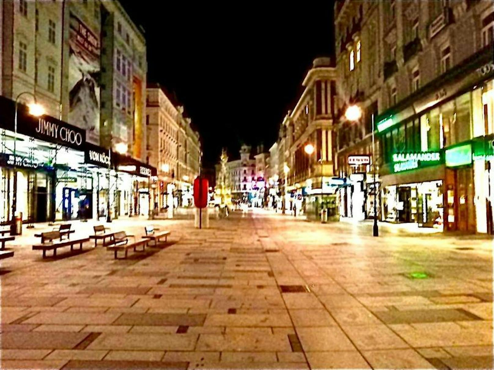 Fotoaufnahme von Günther Sidl nach dem Terroranschlag in der Wiener City