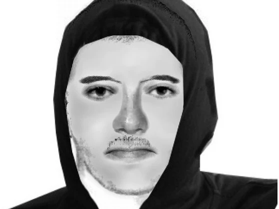 Der gesuchte Angreifer.