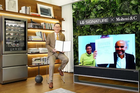LG und Molteni&C S.P.A kooperieren.
