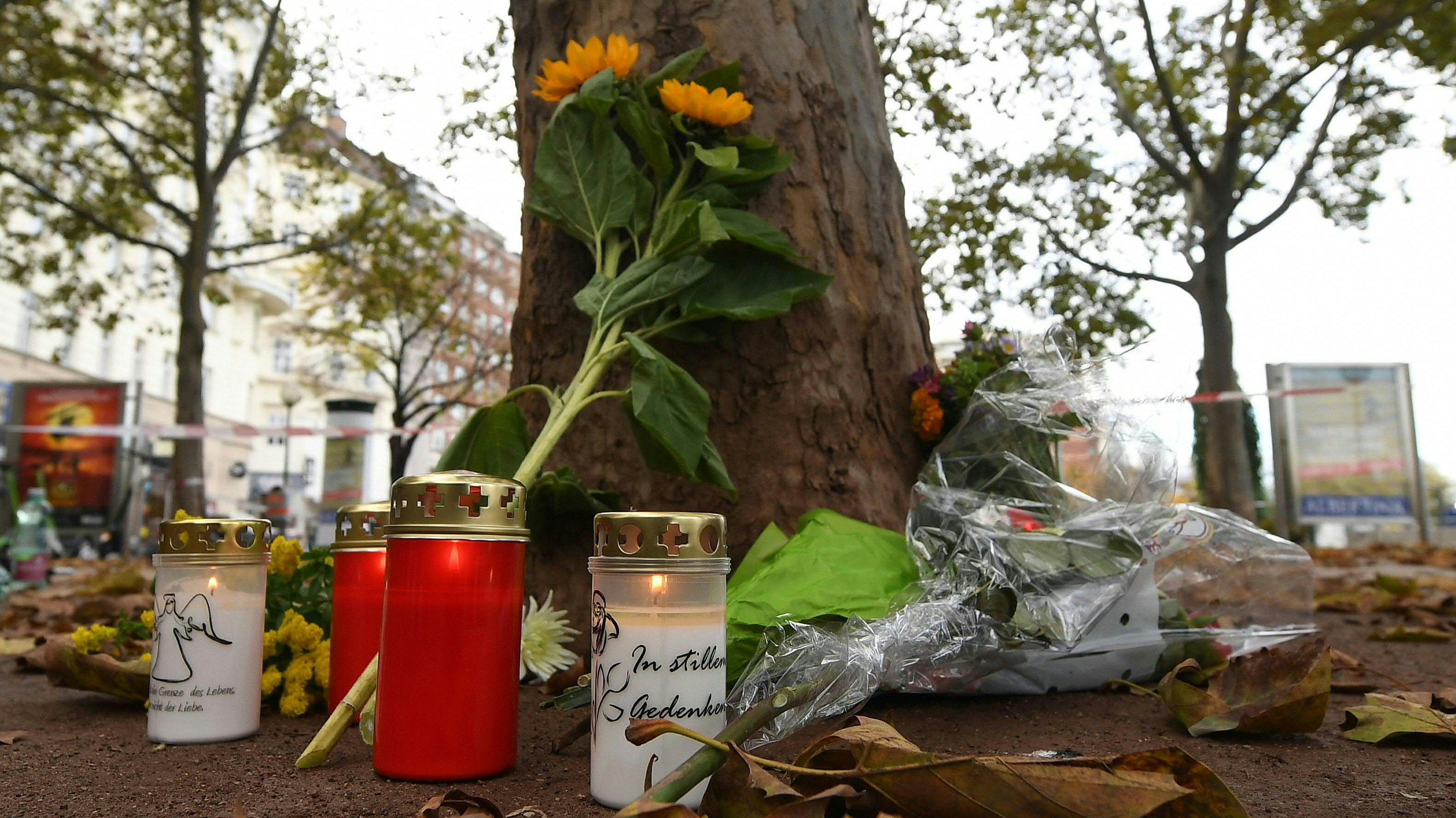 Gedenken an die Terror-Opfer in Wien.