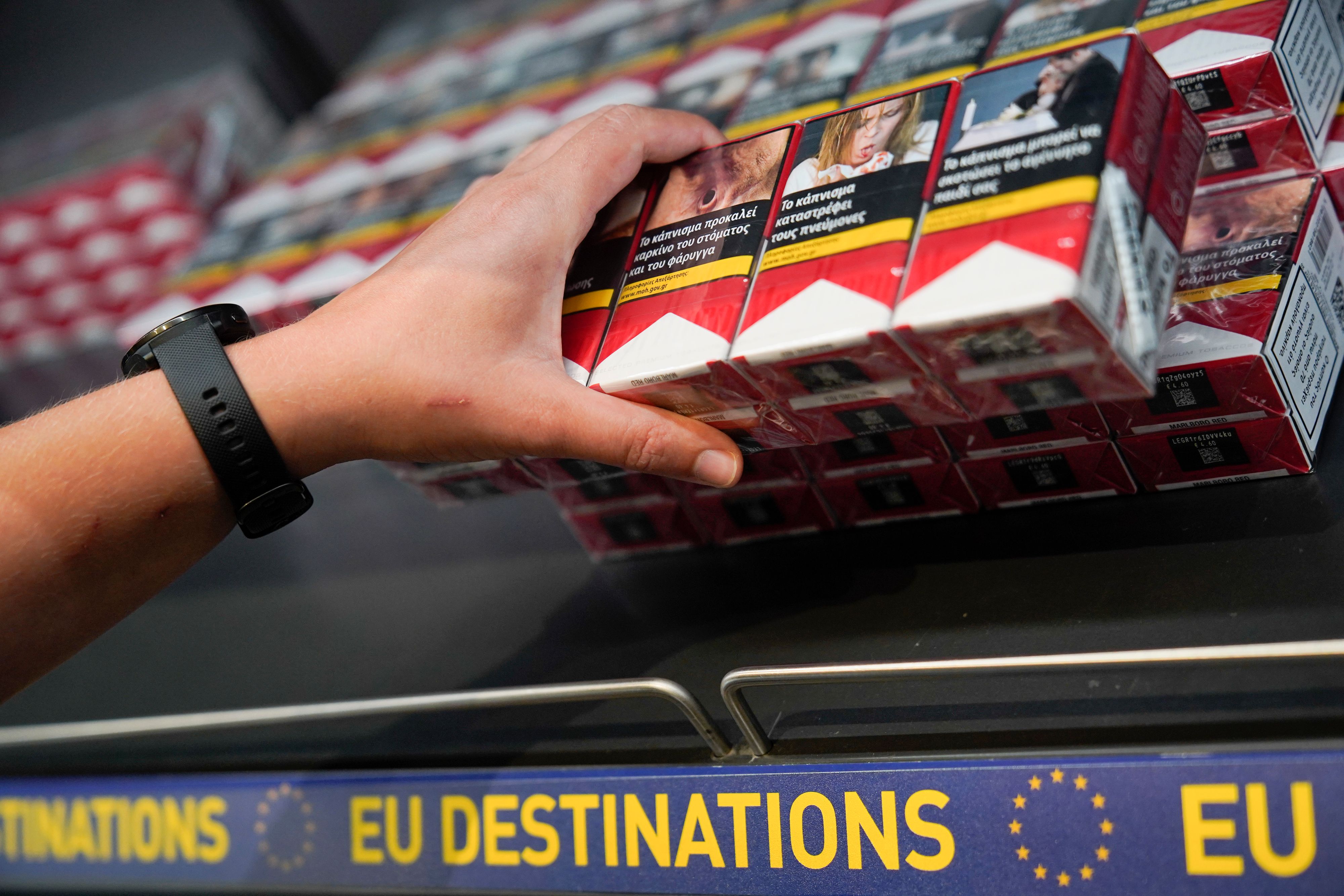 1500 Zigaretten-Stangen wurden geschmuggelt. 