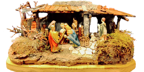 Weihnachtskrippen gibt es in drei Größen. 