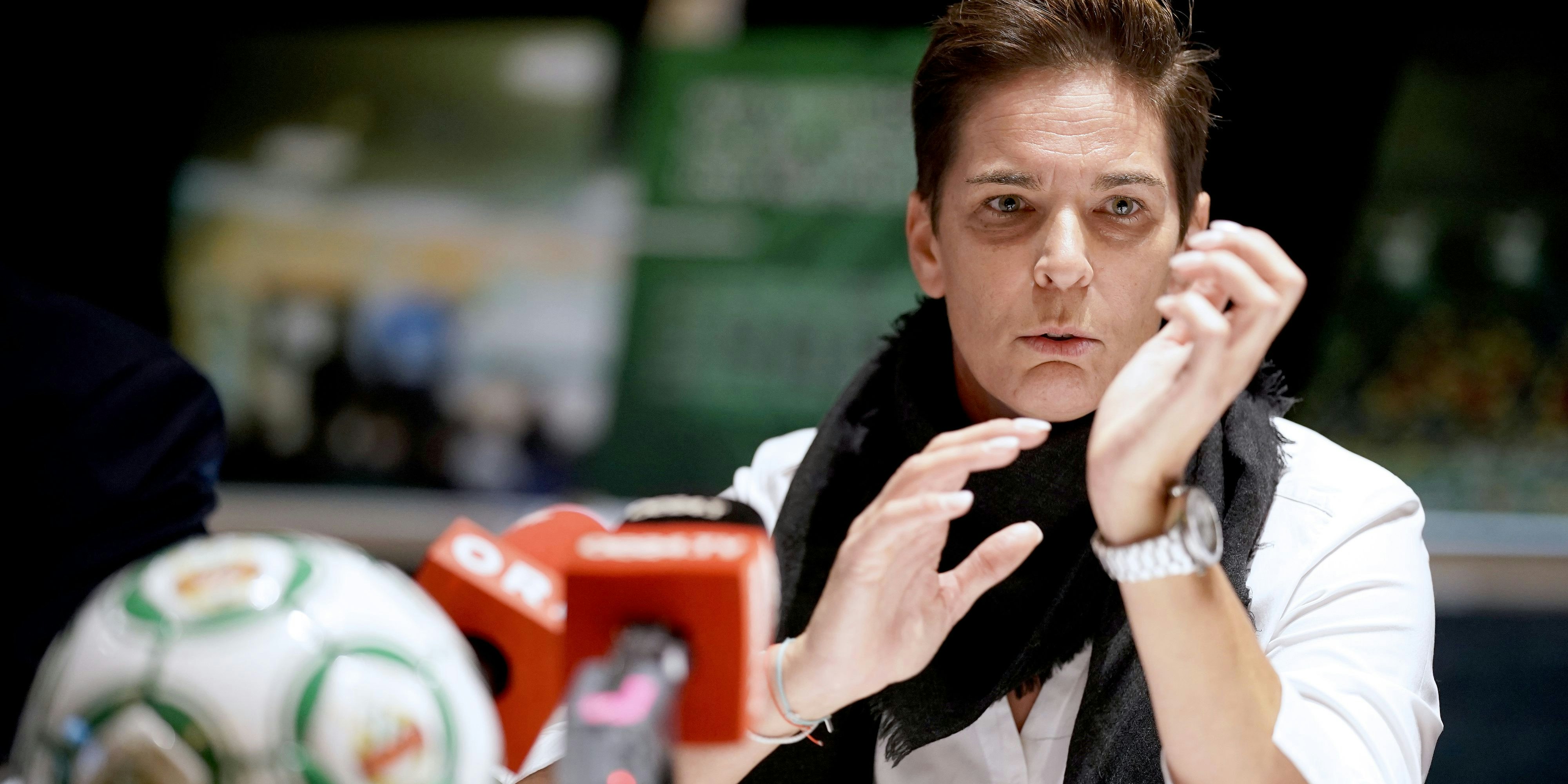 Michaela Dorfmeister brennt für Rapid.