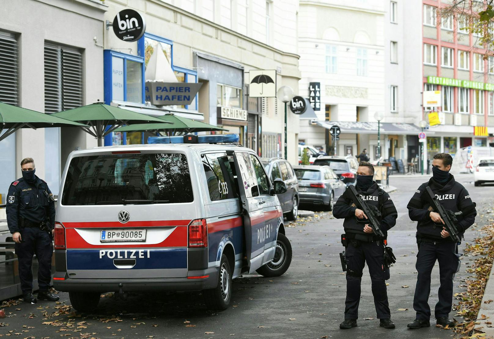 Die Polizei sicherte nach dem Attentat die Innenstadt.
