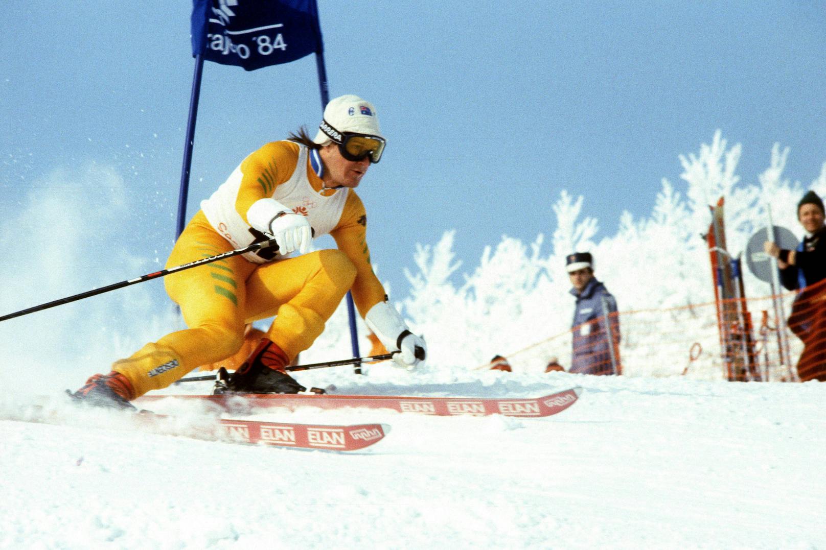 Steven Lee 1984 bei den Winterspielen in Sarajevo.