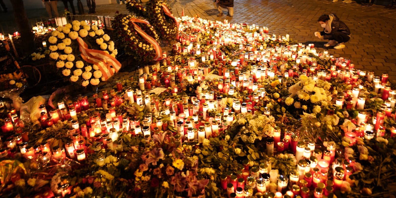 Die Wiener trauern und gedenken der Opfer des Terroranschlags.