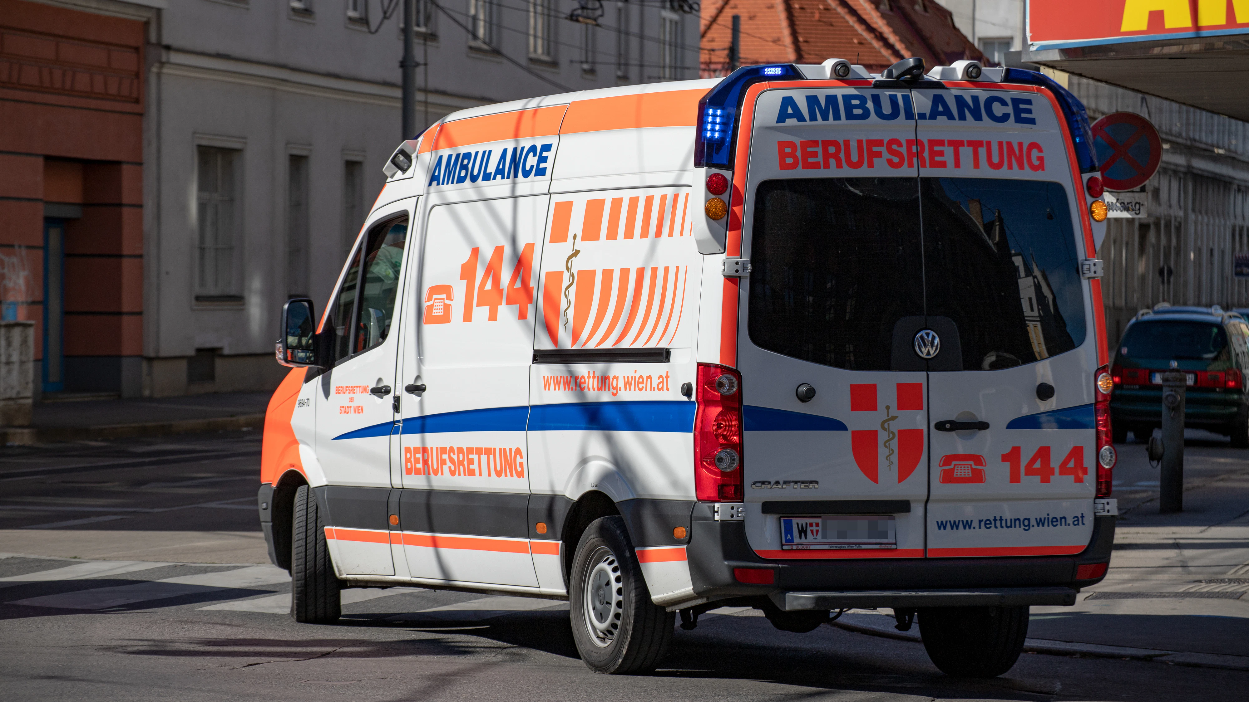 Die Wiener Berufsrettung im Einsatz.
