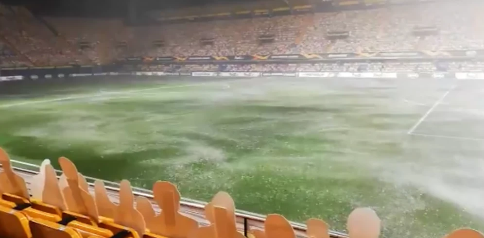 Heftiges Gewitter in Villarreal