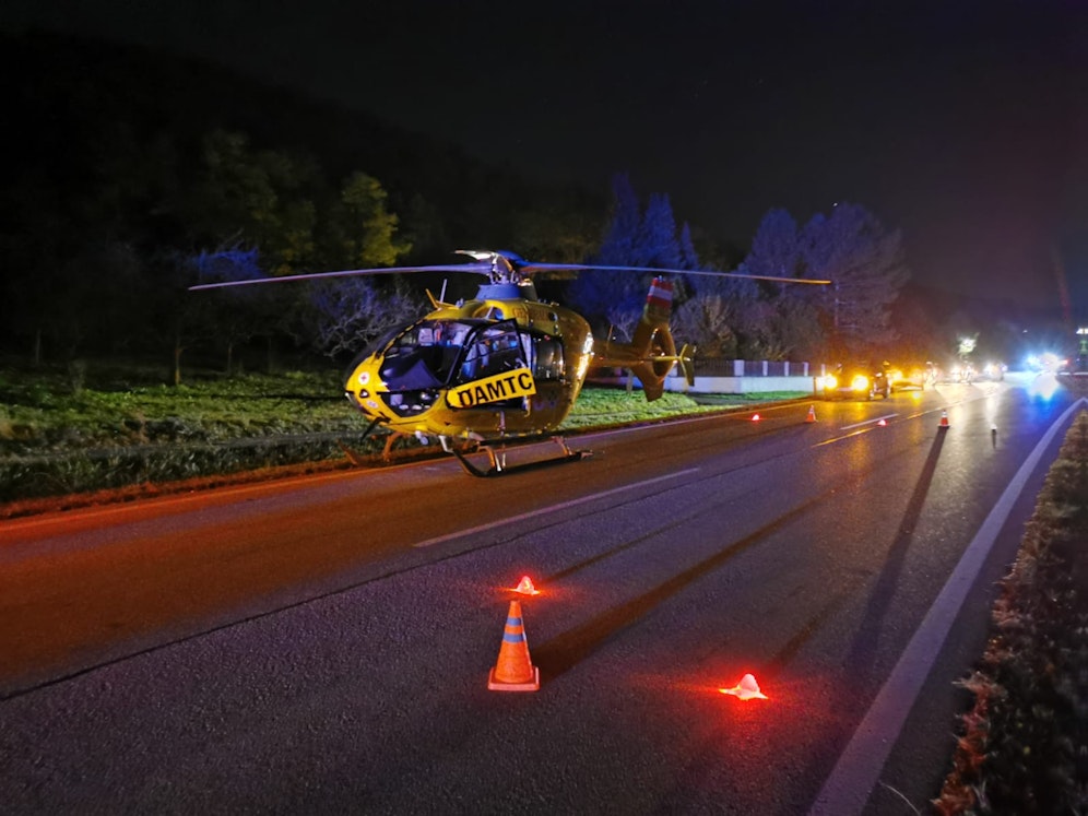 Der C2-Helikopter stand im Einsatz.
