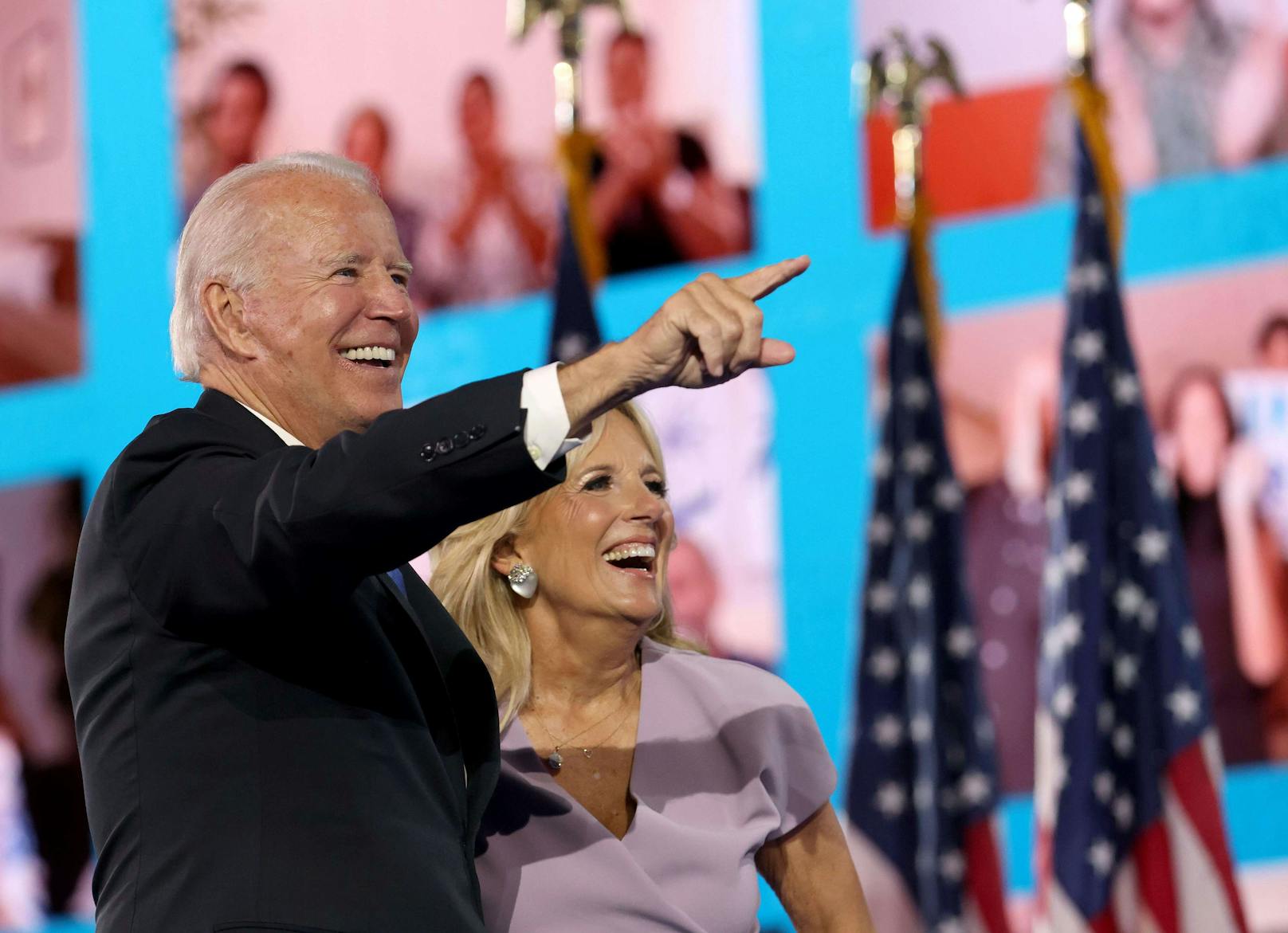 Die neue "First Lady": Joe Biden mit seiner zweiten Ehefrau Jill.&nbsp;