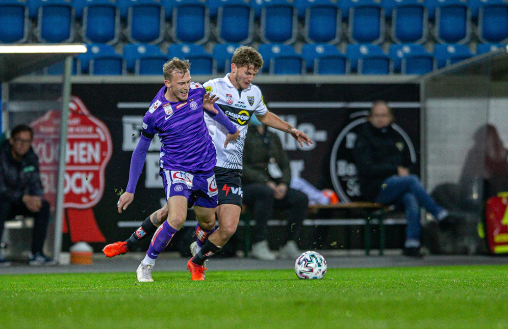 Hart umkämpft: Altach gegen die Wiener Austria.