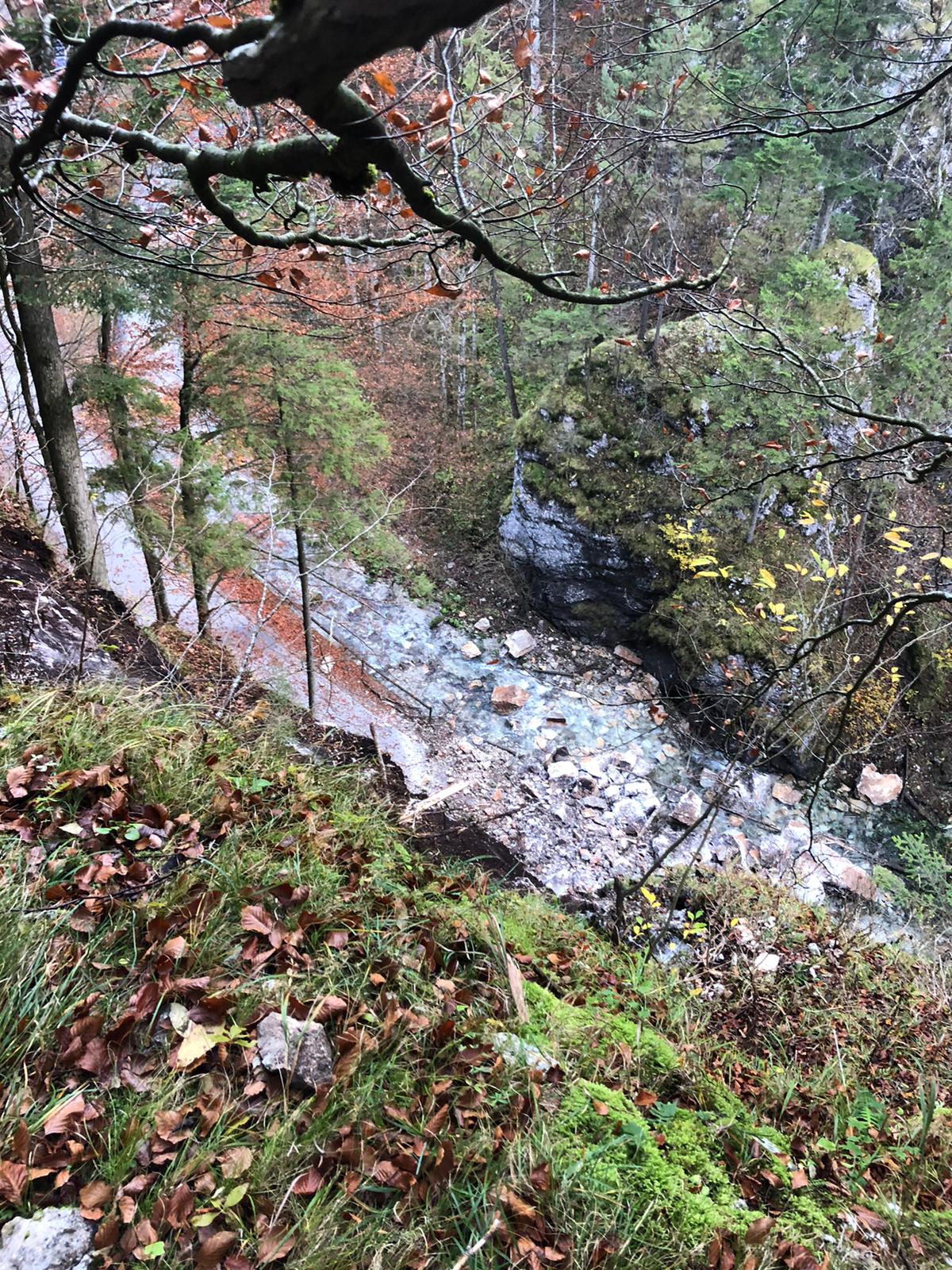 Steinschlag in Hinternasswald