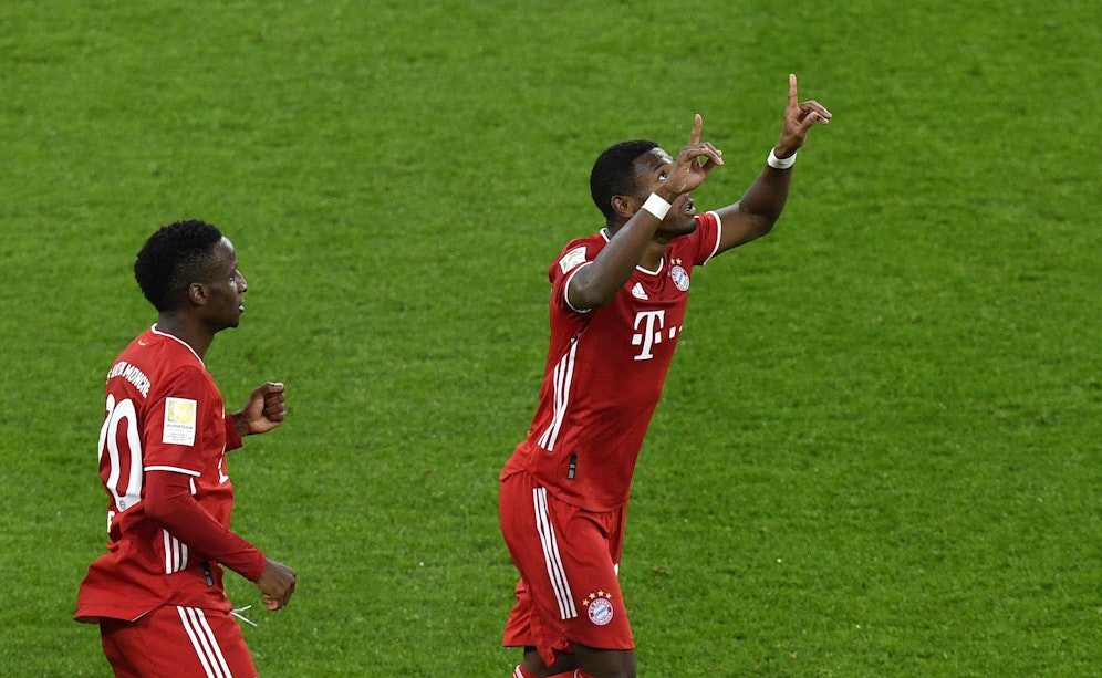 Alaba jubelt über sein Traumtor.