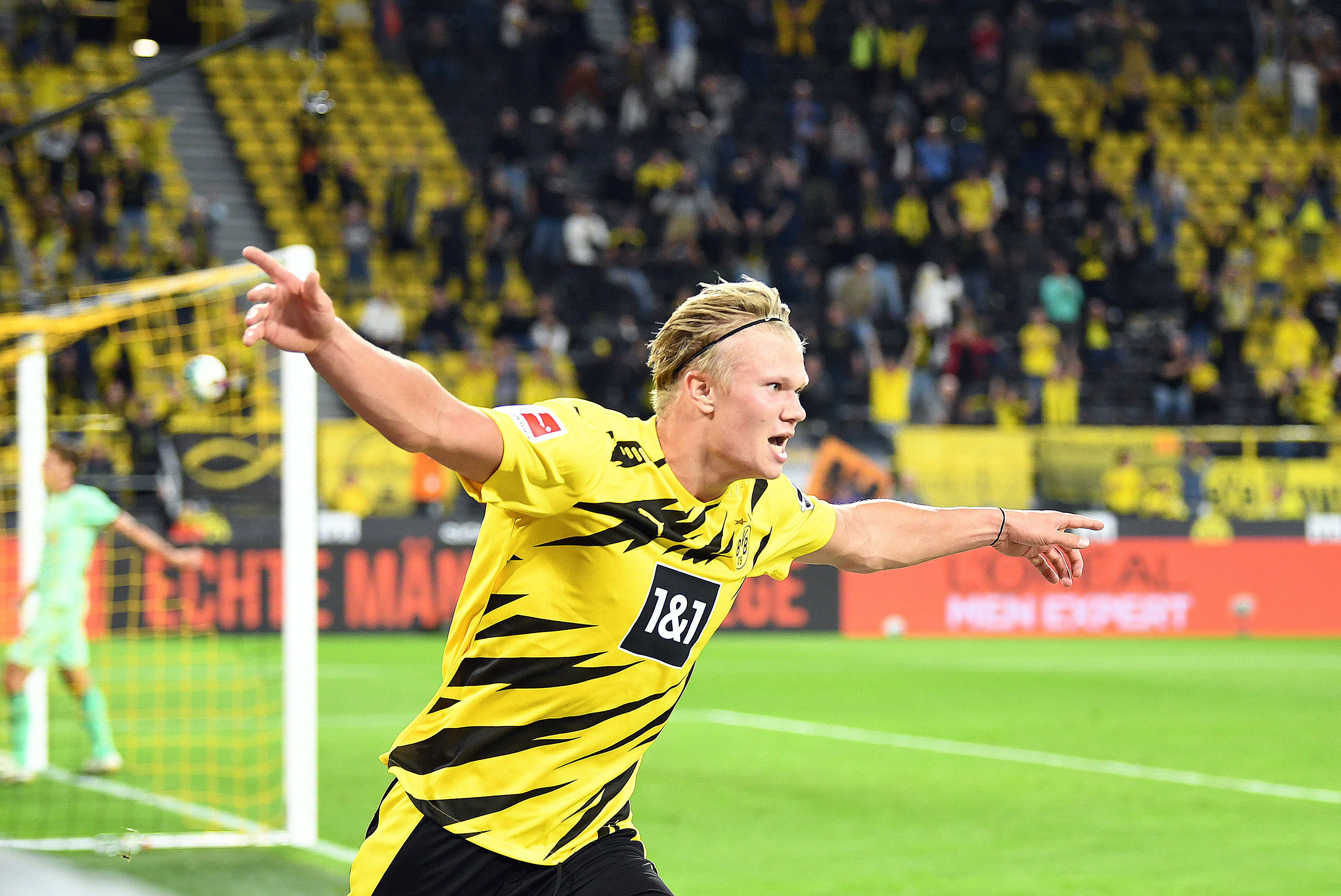 Ein gewohntes Bild: Erling Braut Haaland jubelt.